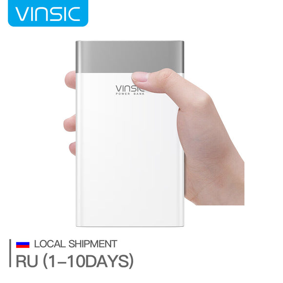 (Ship from Russia) Vinsic P3 20000mAh Quick Charge 3.0 Power Bank QC.3.0 & 2.4A Micro USB & 3A Type-C Output External Charger