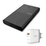 Vinsic 28000mAh Power Bank 18650 with QC 3.0 2.4A Dual USB Dual Way Quick Charger for iPhone X iPhone 8 8 Plus Xiaomi Samsung S7