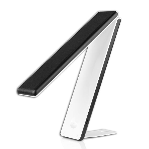 2 in 1 Portable Folding LED Desk Lamp Stepless Dimmer Table Light & Power Bank 3000mA USB Output for Phone Charging