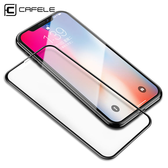 CAFELE 4D Curved Edge Screen Protector For iPhone X 10 Full Cover Tempered Glass For iPhone X 10 Toughened Protective Glass