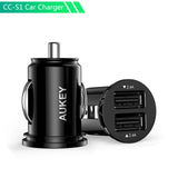 Car Charger, AUKEY Fast Dual Port 4.8A USB Car Mobile Phone Charger USB Car-Charger for Xiaomi iPhone Samsung Huawei iPad etc