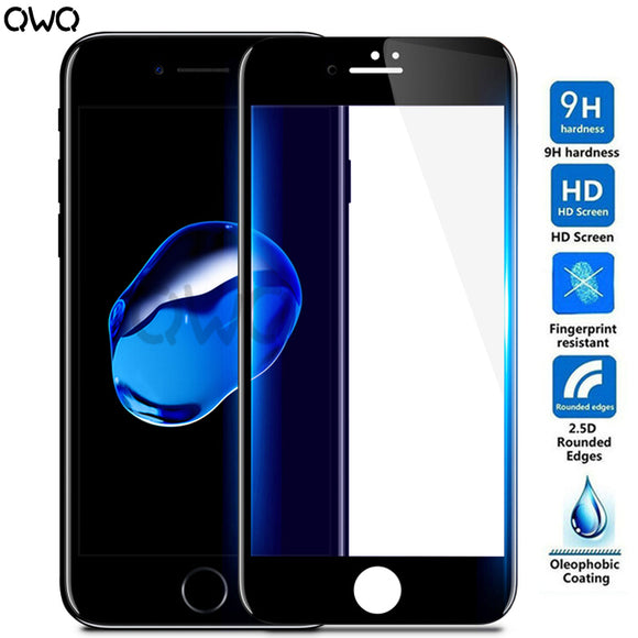 9H Tempered Glass For Apple iPhone 6 6s 7 Plus Glass 5 5S SE HD Screen Protector Film For iPhone X 8 Plus Full cover glass film