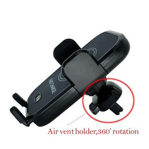 Fast Wireless Car Charger For iPhone X 8 8 Plus Samsung S8 Huawei xiaomi automatically open when put the phone near the charger
