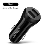 Ugreen Car USB Charger Quick Charge 3.0 Mobile Phone Charger 2 Port USB Fast Car Charger for Samsung Xiaomi Tablet Charger