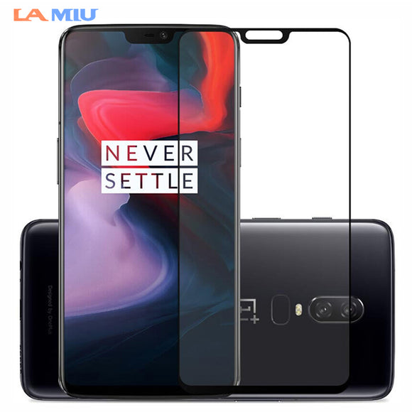 LA MIU 2.5D Tempered Glass For Oneplus 6 Full Cover 9H Protective film Explosion-proof Screen Protector For Oneplus 6 Oneplus6