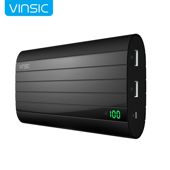 Vinsic IRON P6 20000mAh Smart Identification Dual USB Port Power Bank Universal For iPhone 6s Samsung S6 Xiao mi Mi Pad
